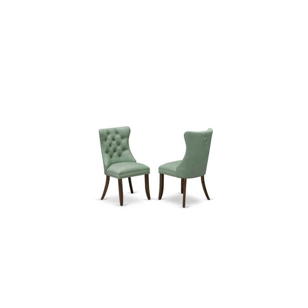 9 Piece Dining Room Set with Green Chairs M298