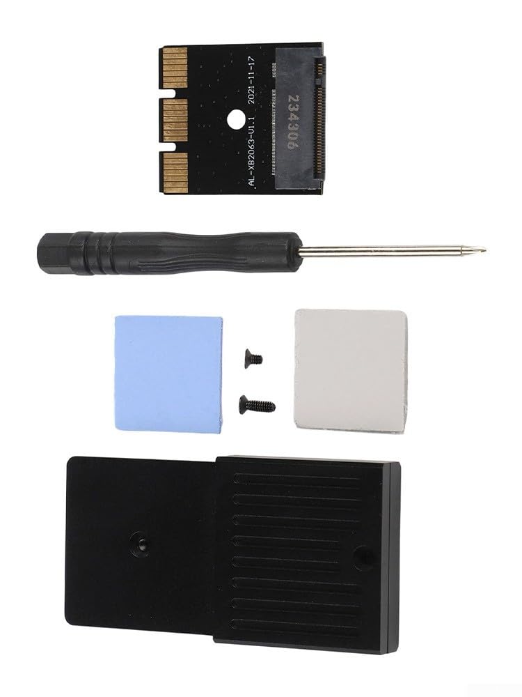 External Hard Drive Enclosure PCIE4.0 NVME 2230 SSD Aluminum Alloy Black Y24073