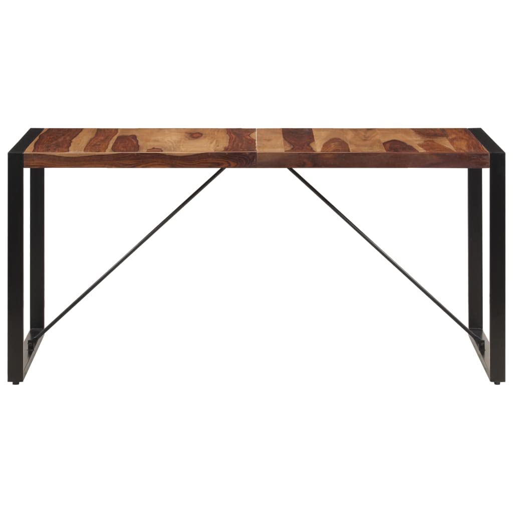 Square Dining Table, 63"x31.5"x29.5" Solid Sheesham Wood M1324