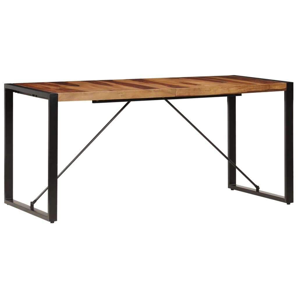 Square Dining Table, 63"x31.5"x29.5" Solid Sheesham Wood M1324