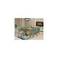 9 Piece Dining Room Set with Green Chairs M298