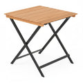 28-Inch Acacia Wood Square Foldable Patio Dining Table Q61805