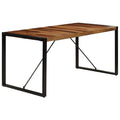 Square Dining Table, 63"x31.5"x29.5" Solid Sheesham Wood M1324