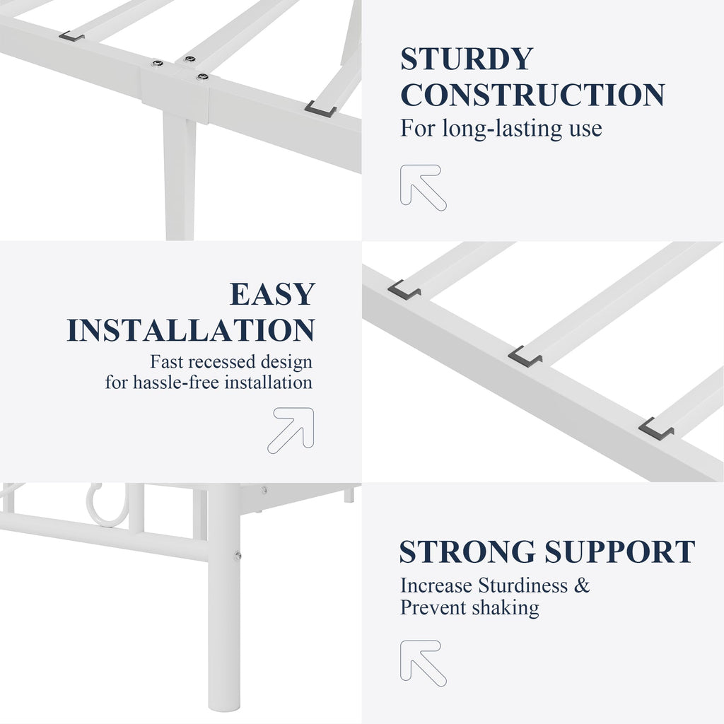 Metal Twin Platform Bed Frame R9025