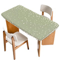 Cream Speckle Fitted Rectangle Tablecloth 32" x 72" A174