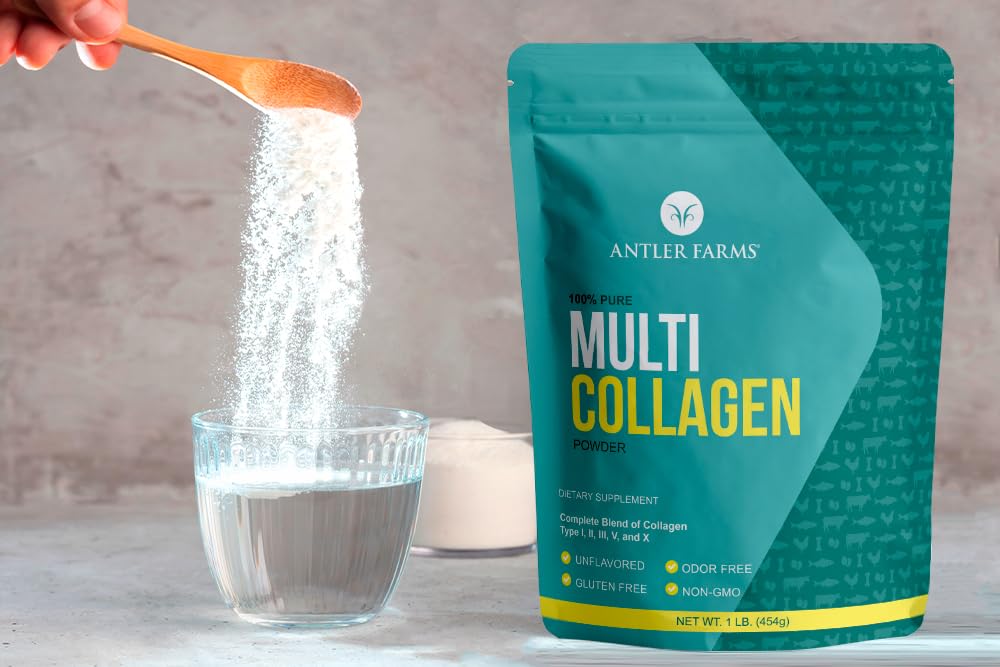 Multi Collagen Protein Powder 5 Types Unflavored 1 lb K555897