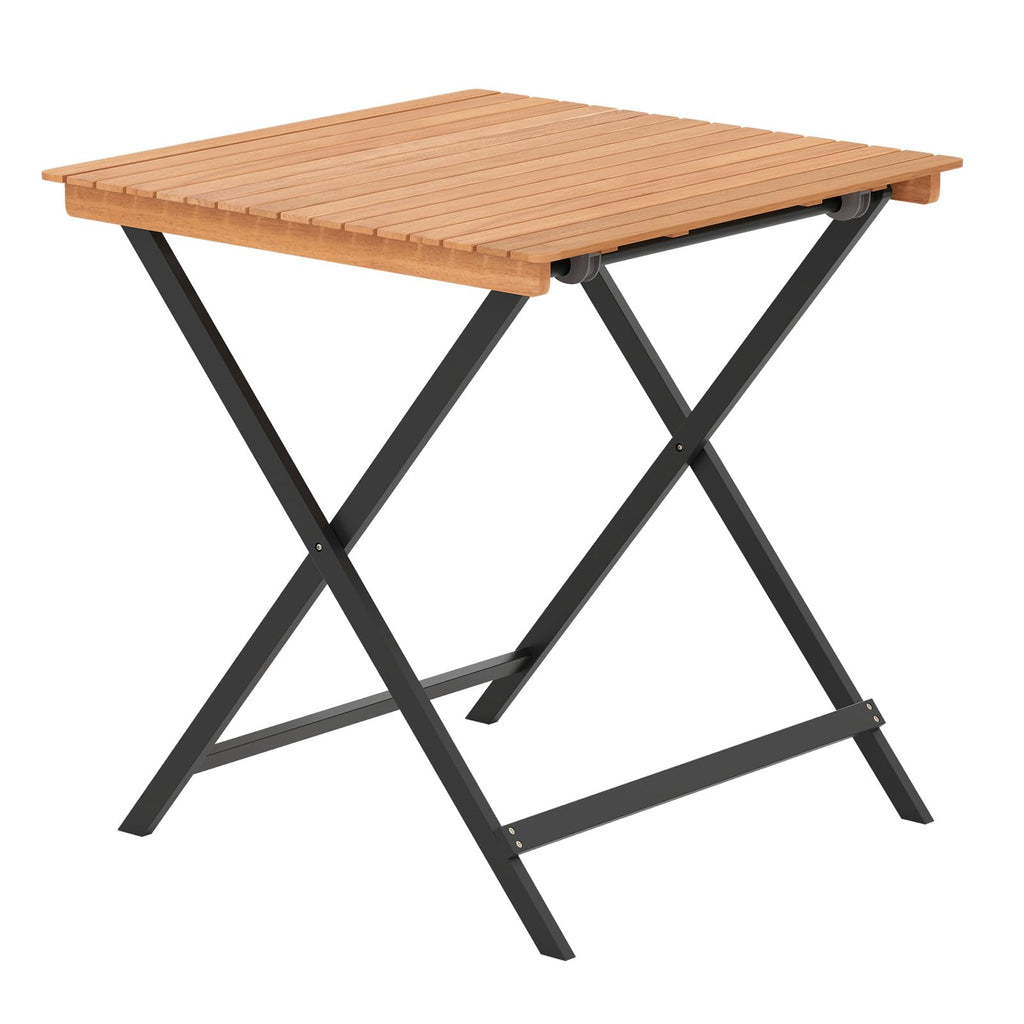 28-Inch Acacia Wood Square Foldable Patio Dining Table Q61805
