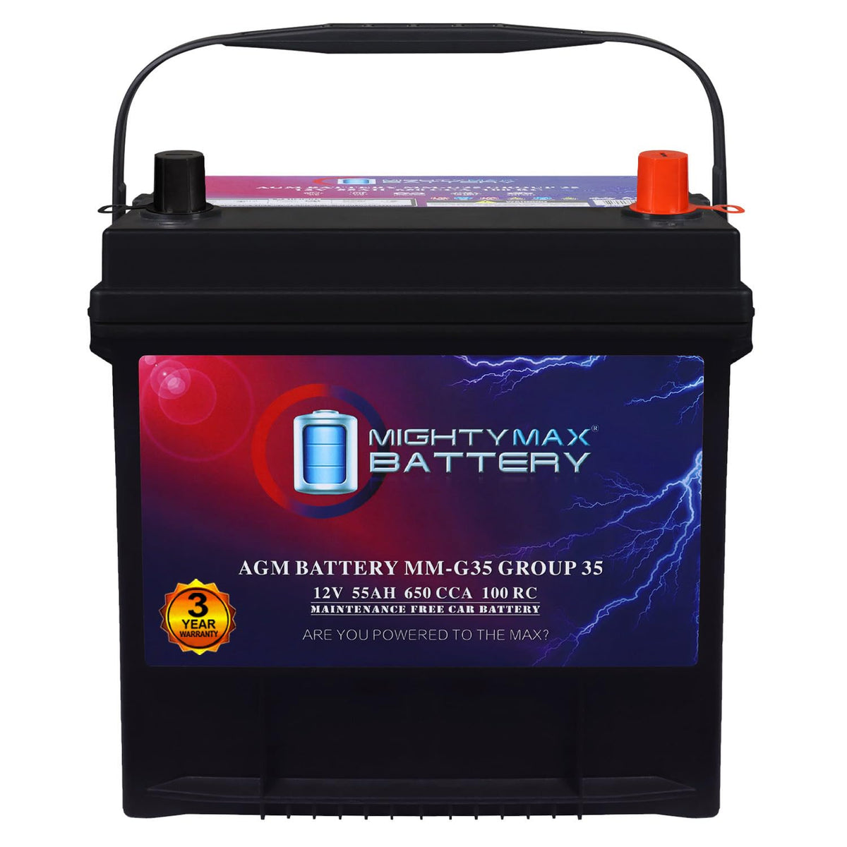 12V 55Ah AGM Replacement Battery O133772