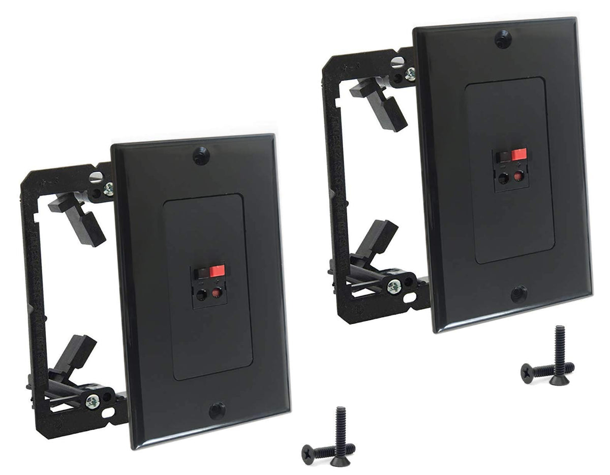 1 Speaker Wall Plate 2 Pack Black G631