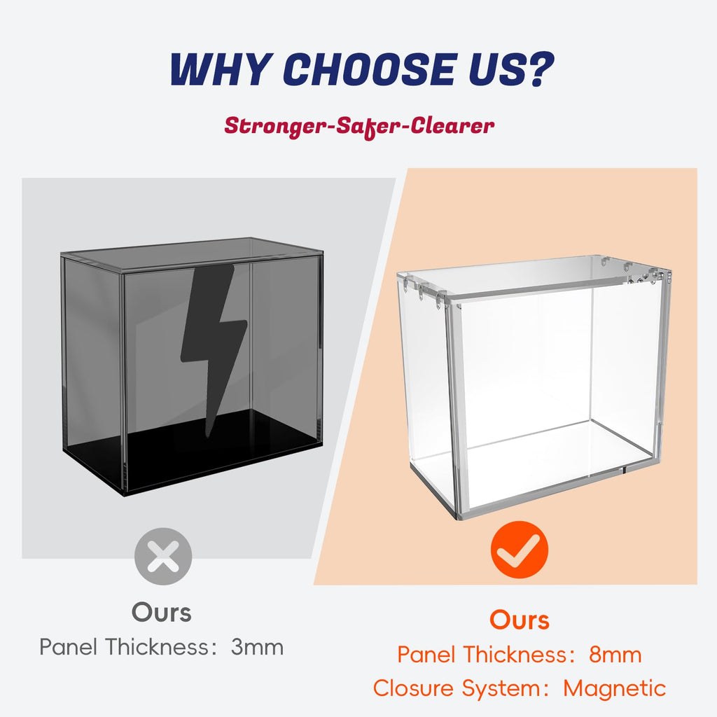 Clear Acrylic Booster Box Case with Magnetic Lid D433934