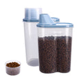 2 Pack 2lb/2.5L Pet Food Storage Container with Measuring Cup X82744