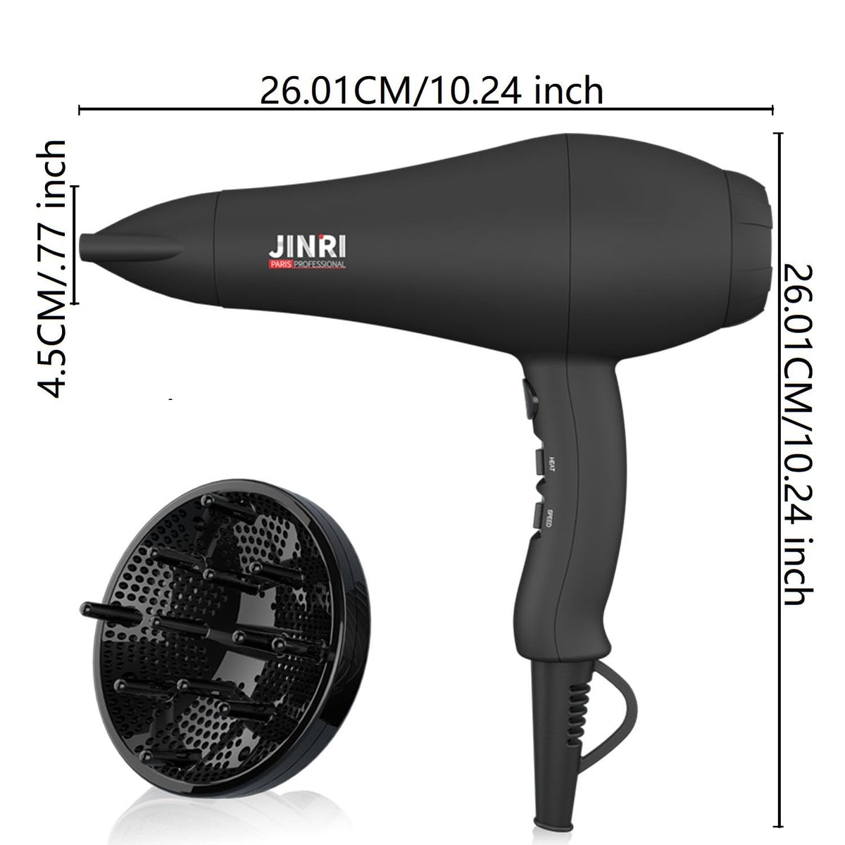 1875W Ionic Hair Dryer with Diffuser K937910