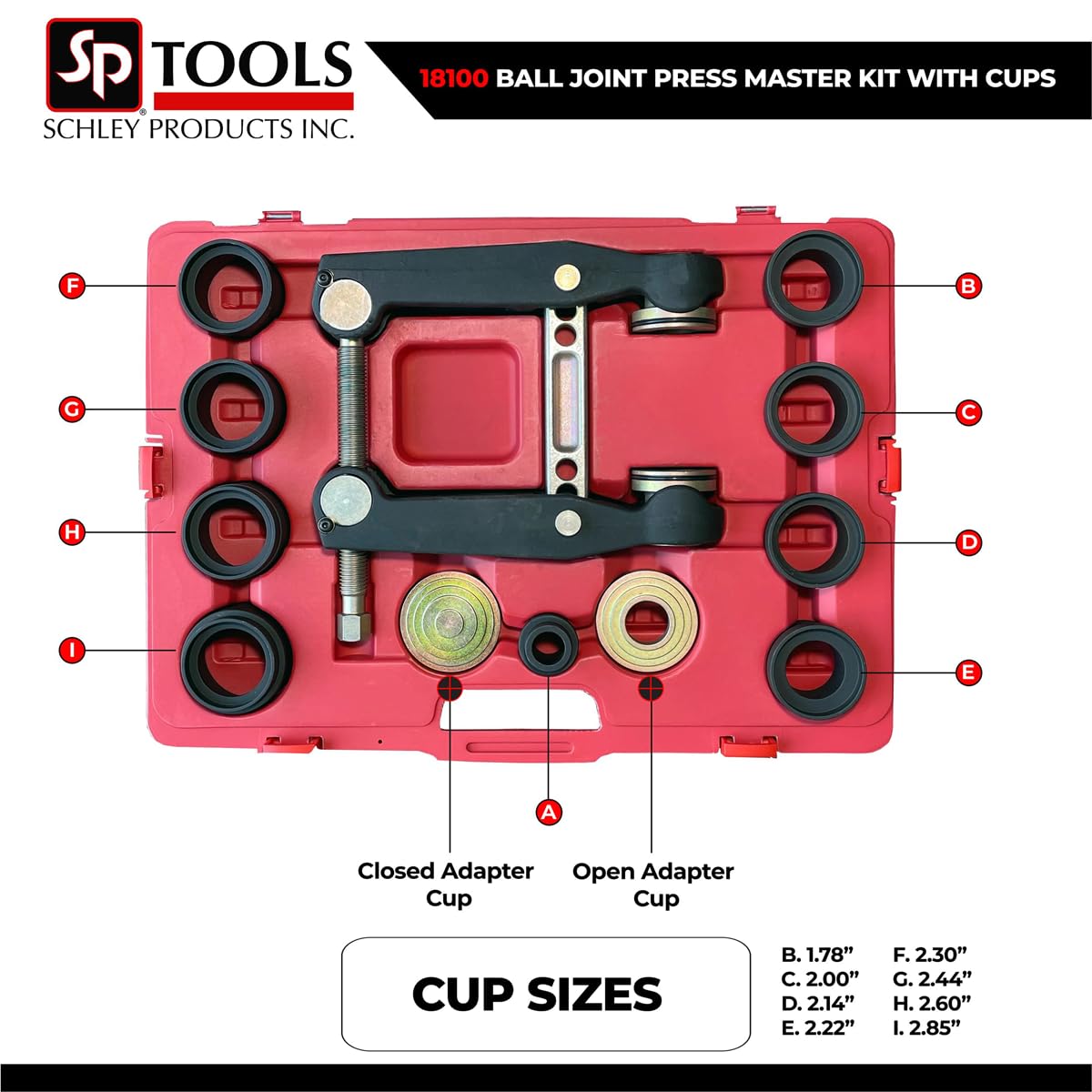 Ball Joint Press Master Kit with Cups Z475
