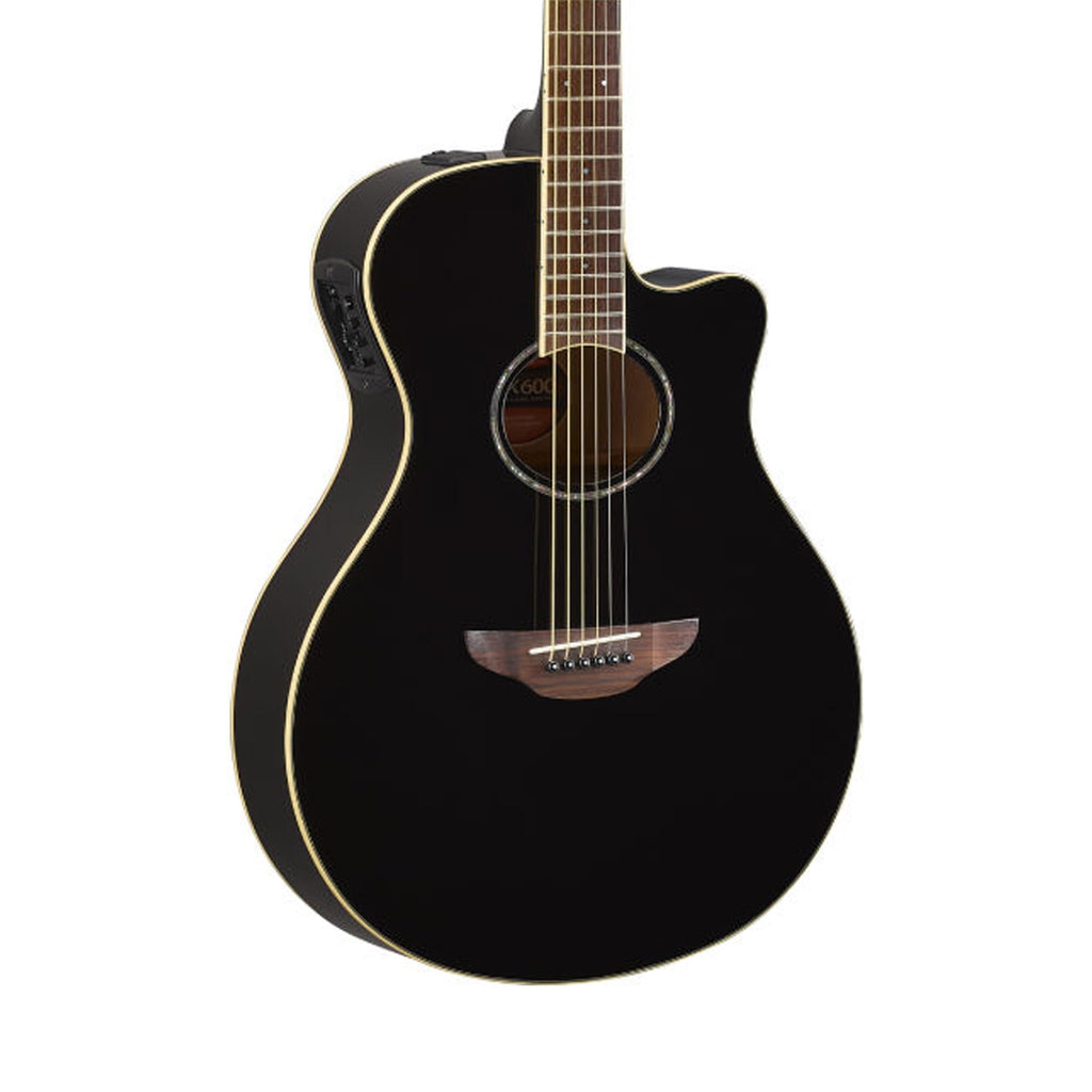 Black Thin Body Acoustic-Electric Guitar I245