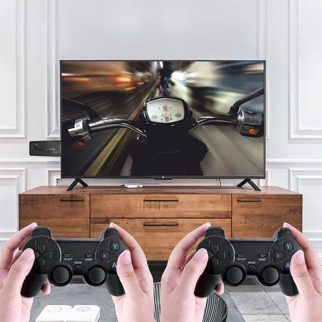 4K Retro Game Console with 2 Wireless Controllers 64GB N60282