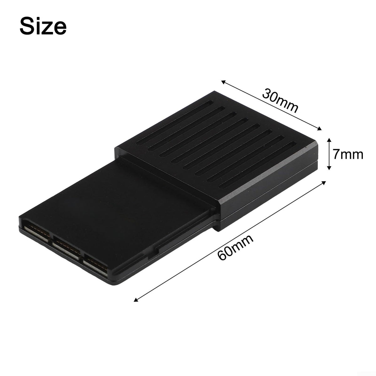 External Hard Drive Enclosure PCIE4.0 NVME 2230 SSD Aluminum Alloy Black Y24073