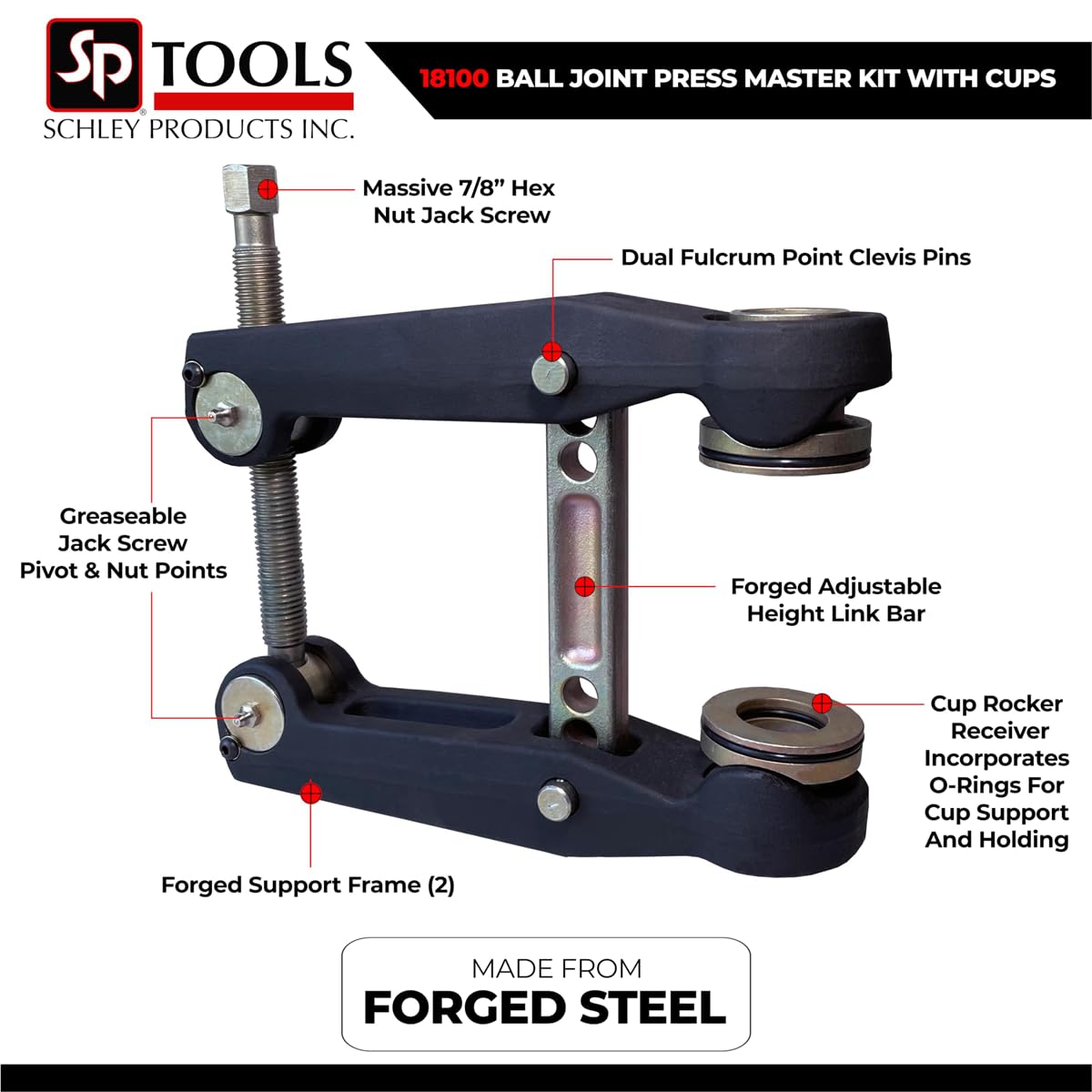 Ball Joint Press Master Kit with Cups Z475