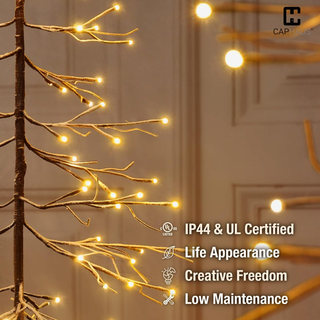 8 Ft Pre-Lit Twinkling Christmas Tree with Lights C864