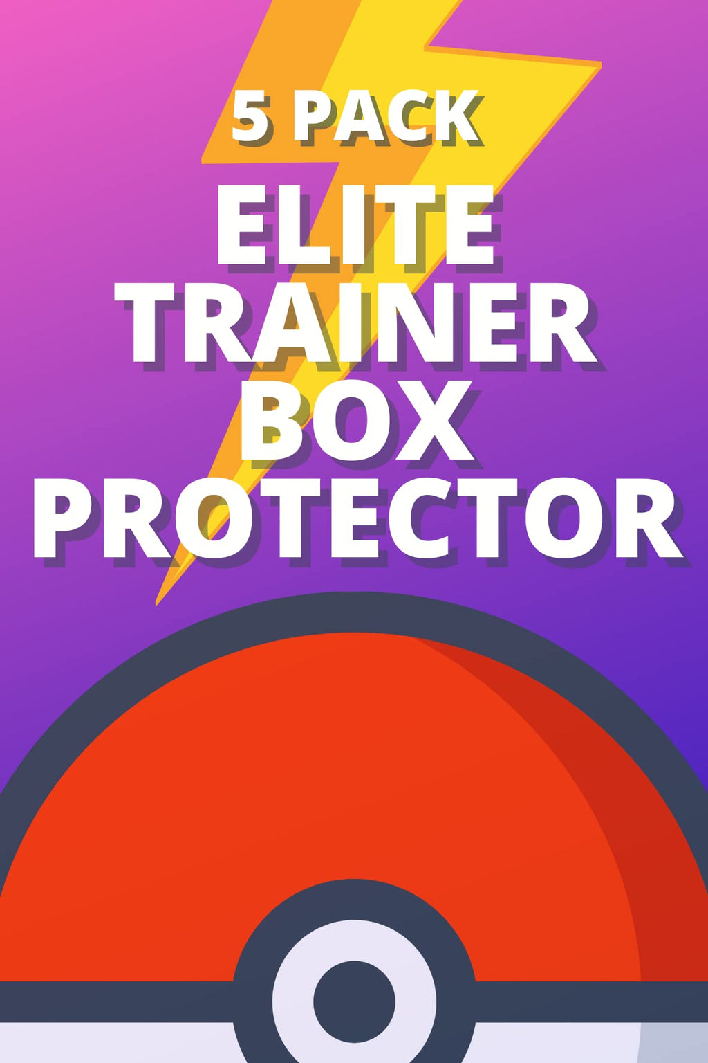 Clear Plastic Display Box for ETB Elite Trainer Box S1914