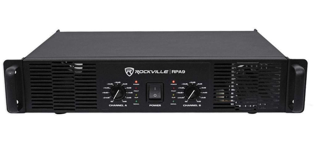 12" 2000W DJ PA Speaker Pair with Amplifier Y403087
