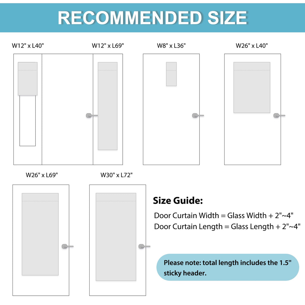 Blackout French Door Curtain 1 Panel X36083