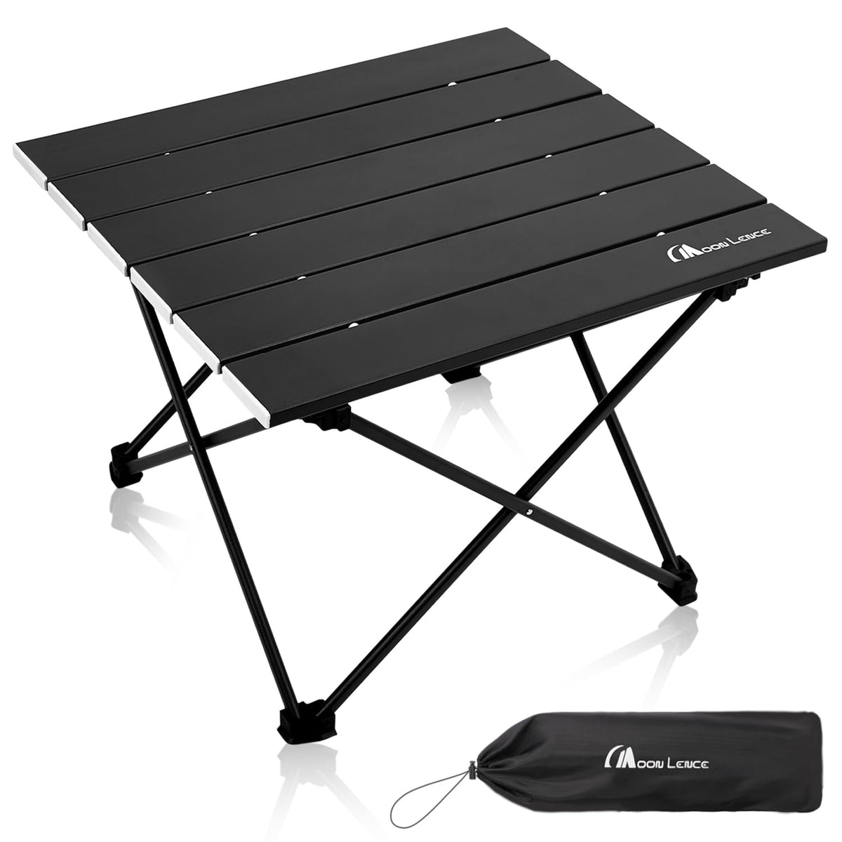 Ultralight Folding Camping Table with Carry Bag Black K83443