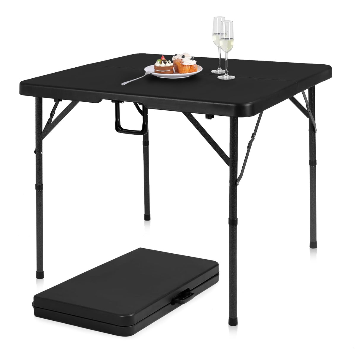 34" Black Folding Card Table X5582