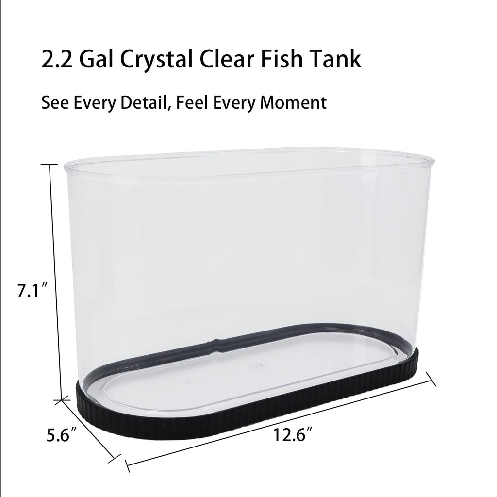 2 Gallon Fish Tank Kit with Filter and Light G68150