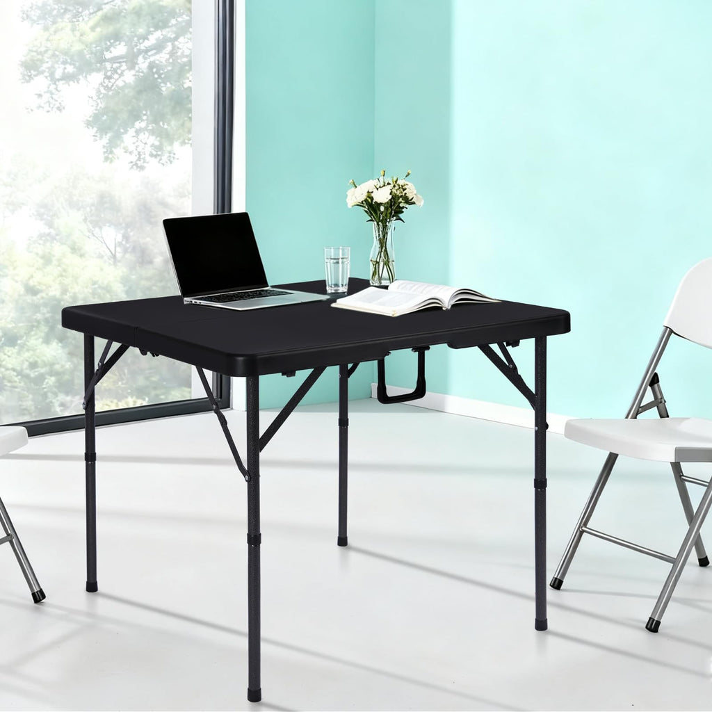 34" Black Folding Card Table X5582