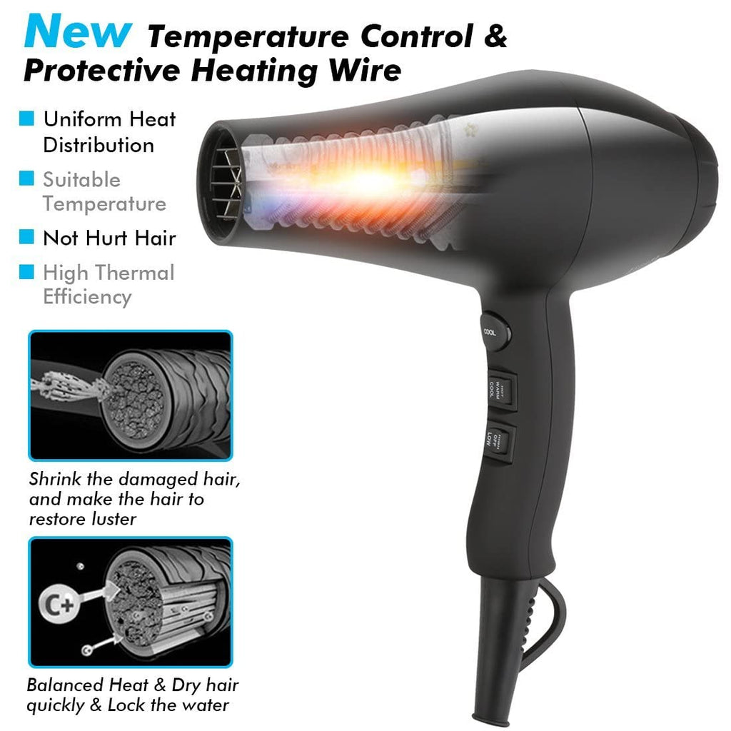 1875W Ionic Hair Dryer with Diffuser K937910