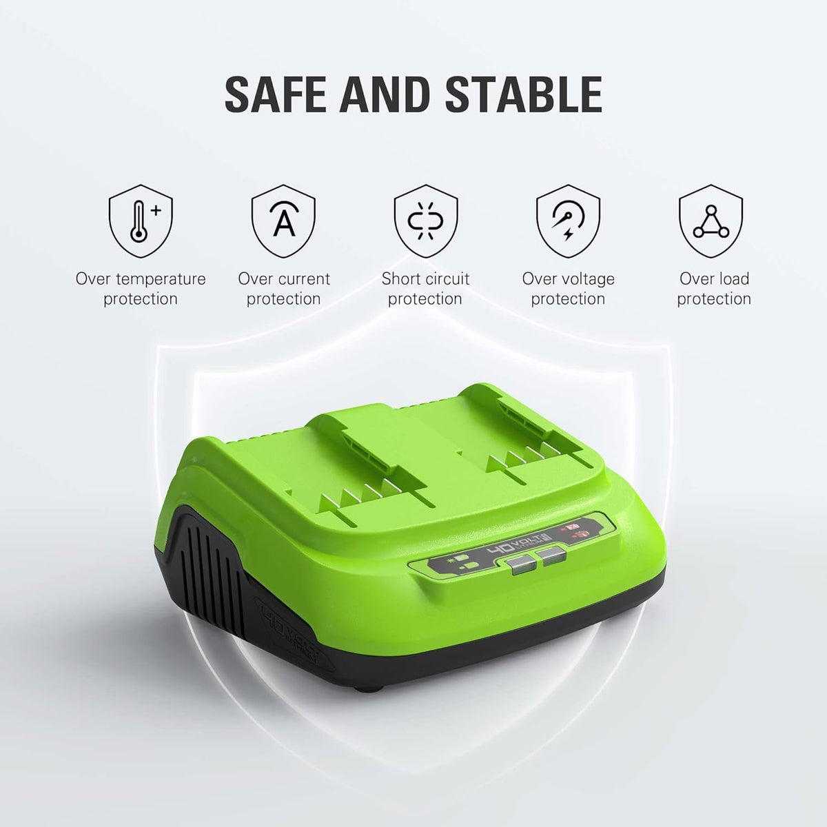 40V 2.0Ah Lithium-Ion Battery and Dual Port Rapid Charger Starter Kit E756024