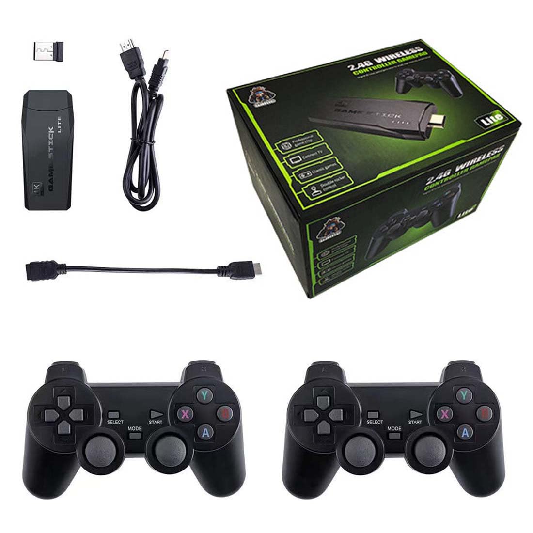 4K Retro Game Console with 2 Wireless Controllers 64GB N60282