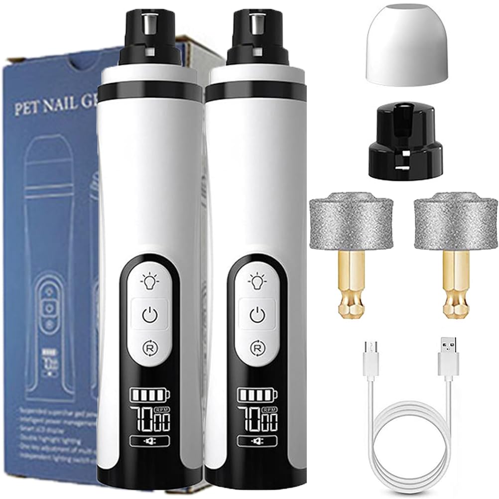 Cordless Nail Trimmer Grinder 3 Speeds 2 Sets U71820