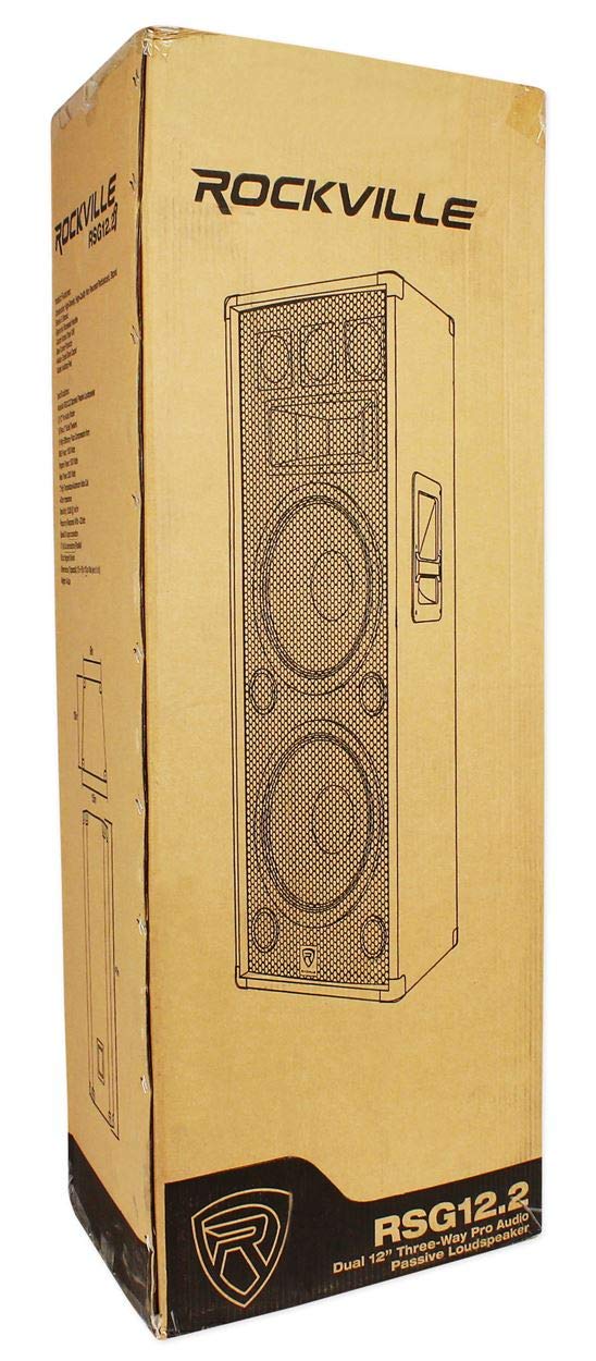 12" 2000W DJ PA Speaker Pair with Amplifier Y403087