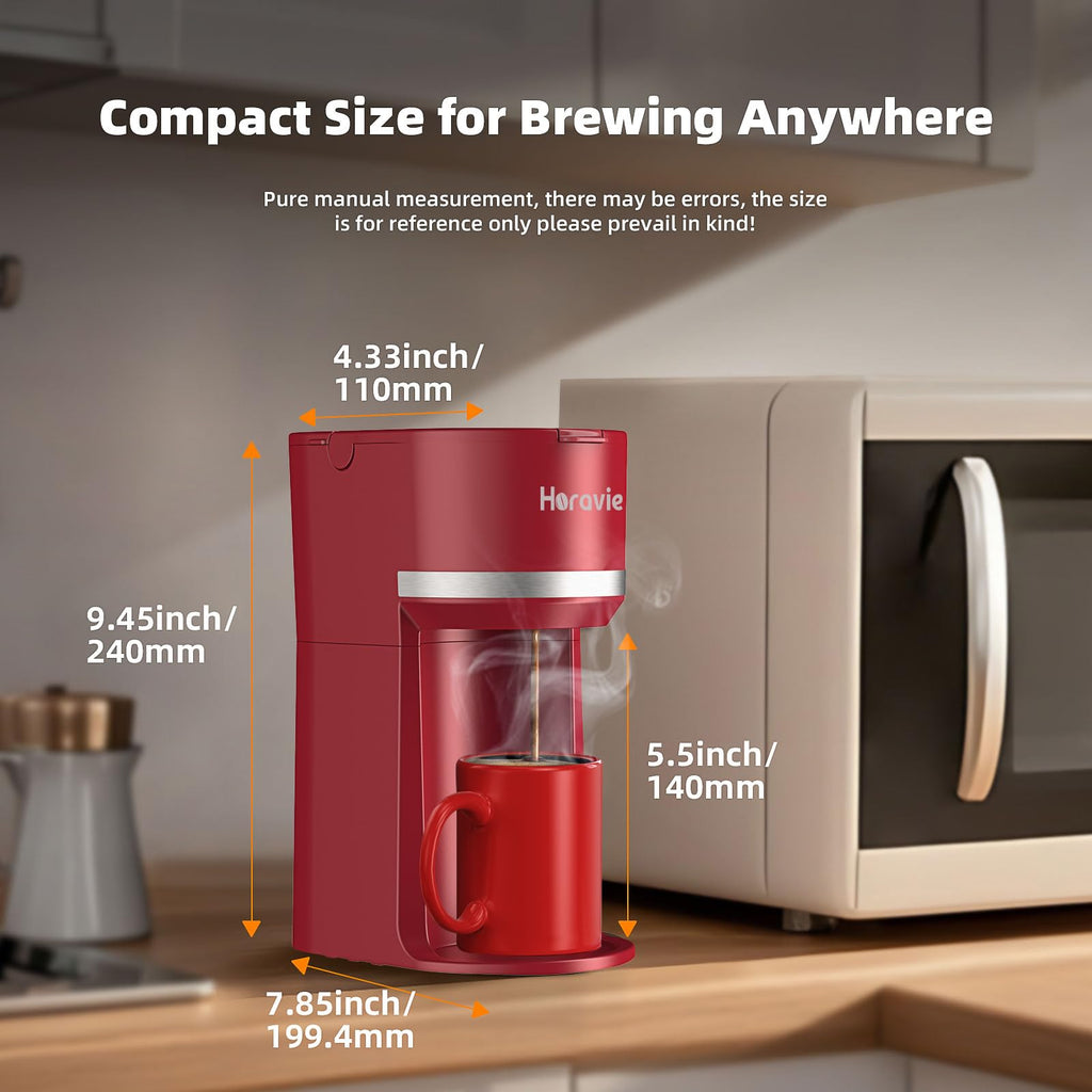 Single Serve Coffee Maker for K Cup and Grounds H8717
