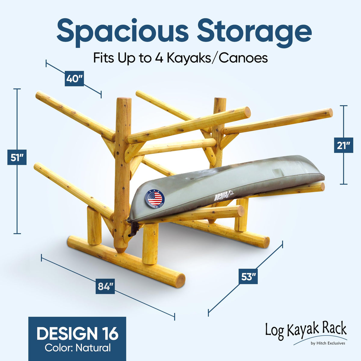 Freestanding Heavy Duty Canoe and SUP Storage Rack H397