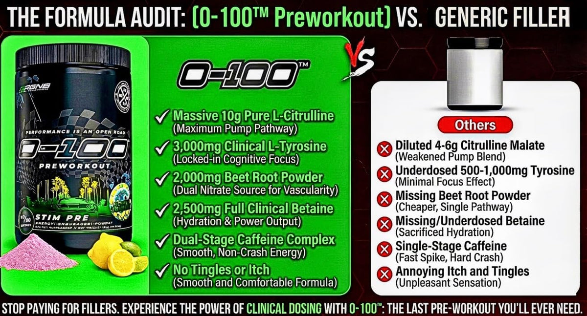 Citrus Tsunami Pre Workout Powder 40/20 Servings E775108