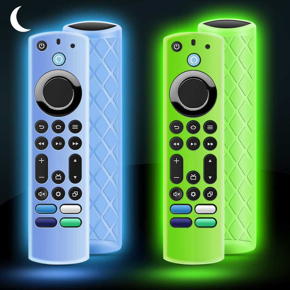 Silicone Remote Cover Glow in The Dark with Lanyard O388