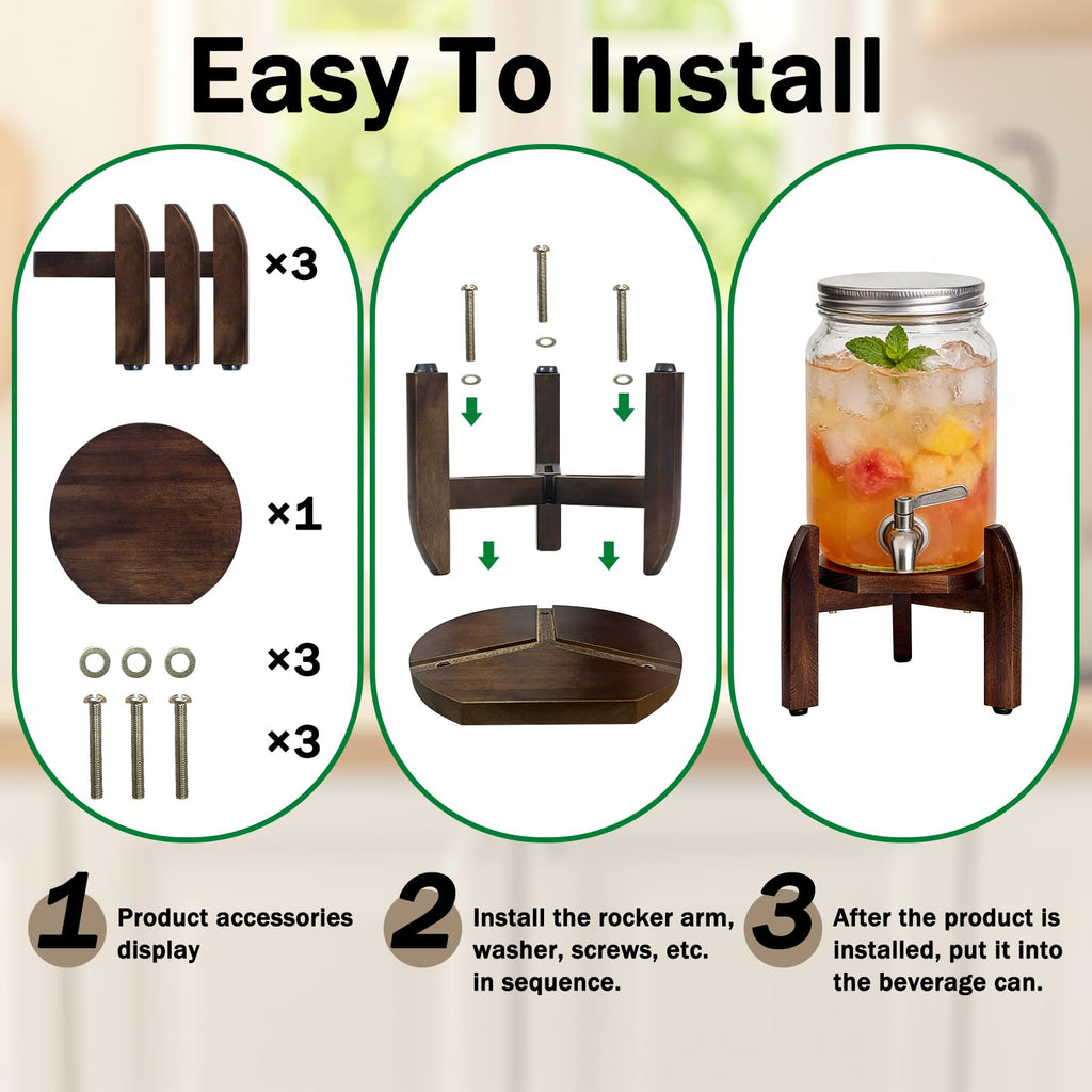 Adjustable 8-11.2 Inch Drink Dispenser Stand U4671