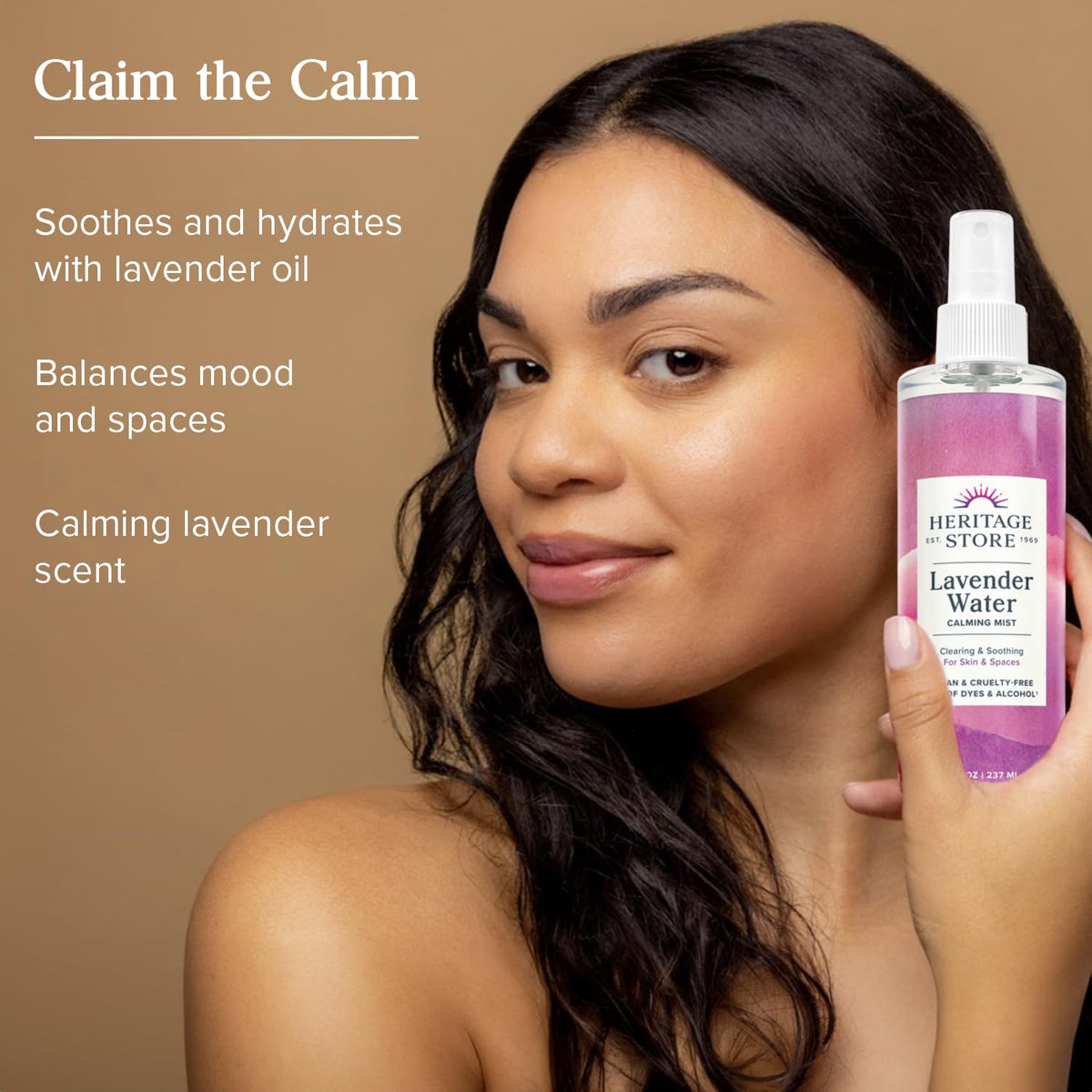 Lavender Water Mist Face and Body Spray 8oz R205