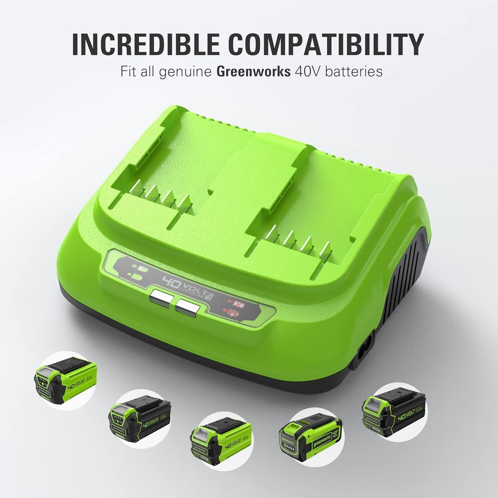 40V 2.0Ah Lithium-Ion Battery and Dual Port Rapid Charger Starter Kit E756024