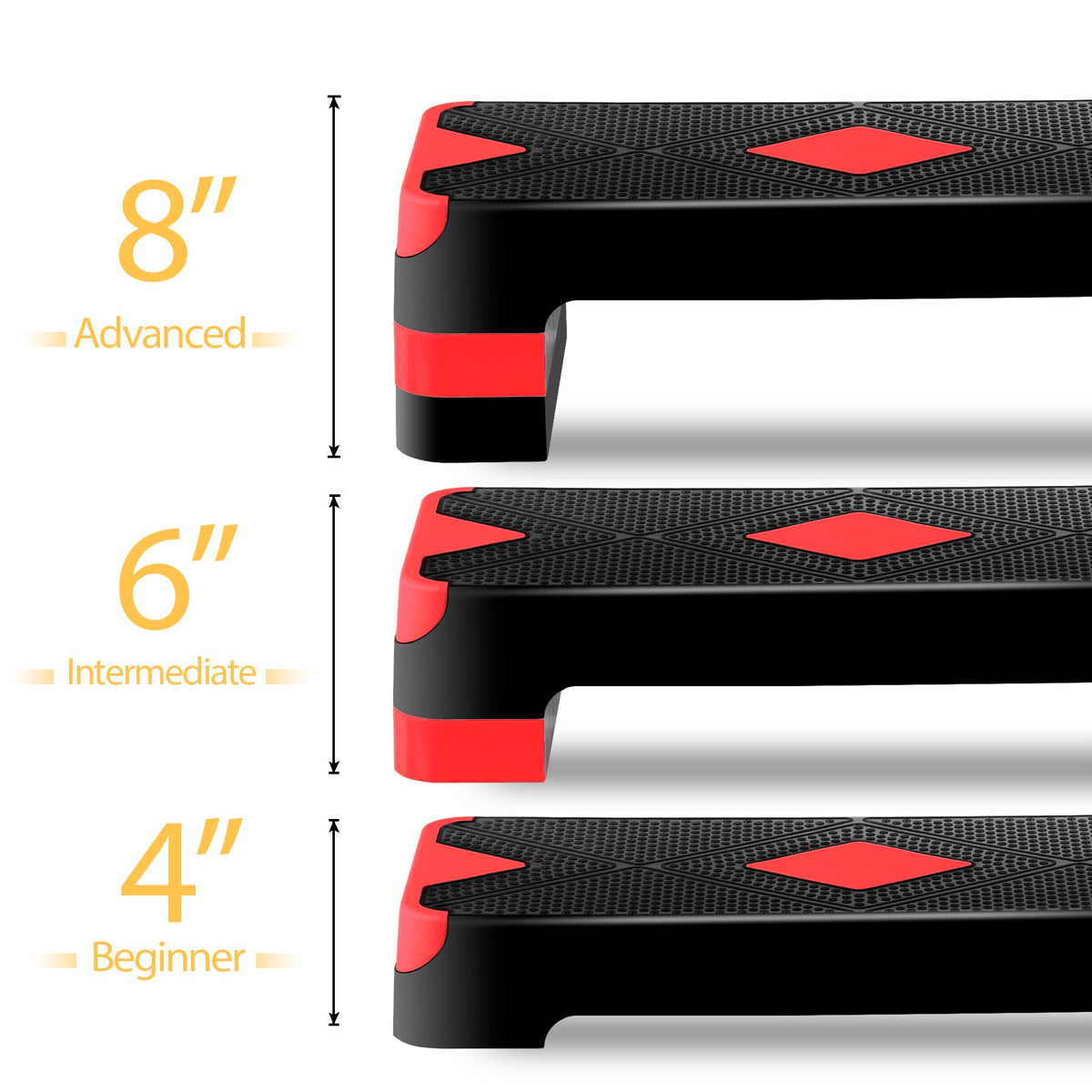 Adjustable Aerobic Stepper with Risers K251