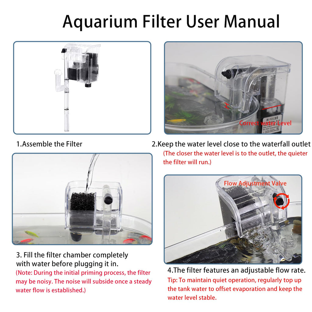 2 Gallon Fish Tank Kit with Filter and Light G68150