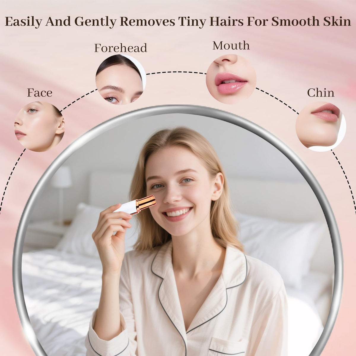 Rechargeable Facial Hair Remover with LED Light Z170