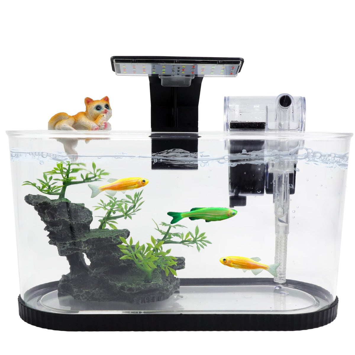 2 Gallon Fish Tank Kit with Filter and Light G68150