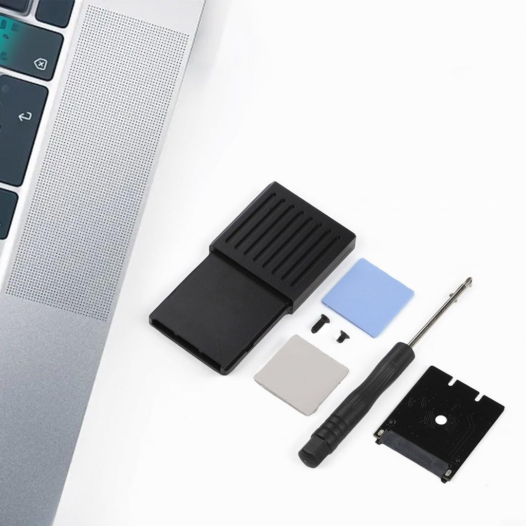 External Hard Drive Enclosure PCIE4.0 NVME 2230 SSD Aluminum Alloy Black Y24073