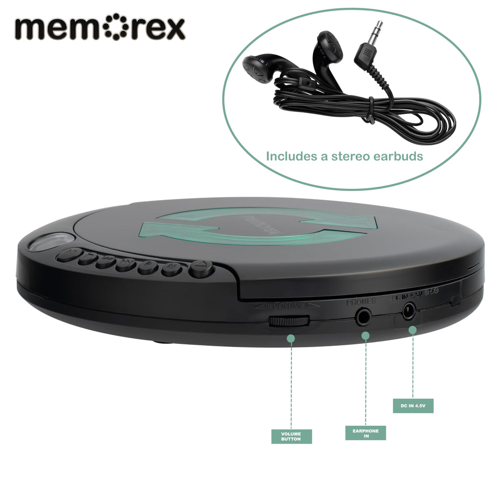 Portable CD Player with Anti-Shock Technology W302