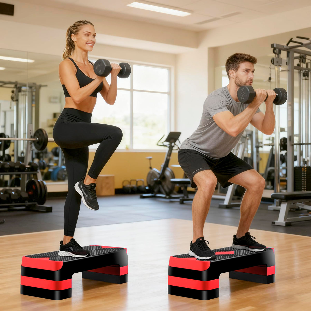 Adjustable Aerobic Stepper with Risers K251