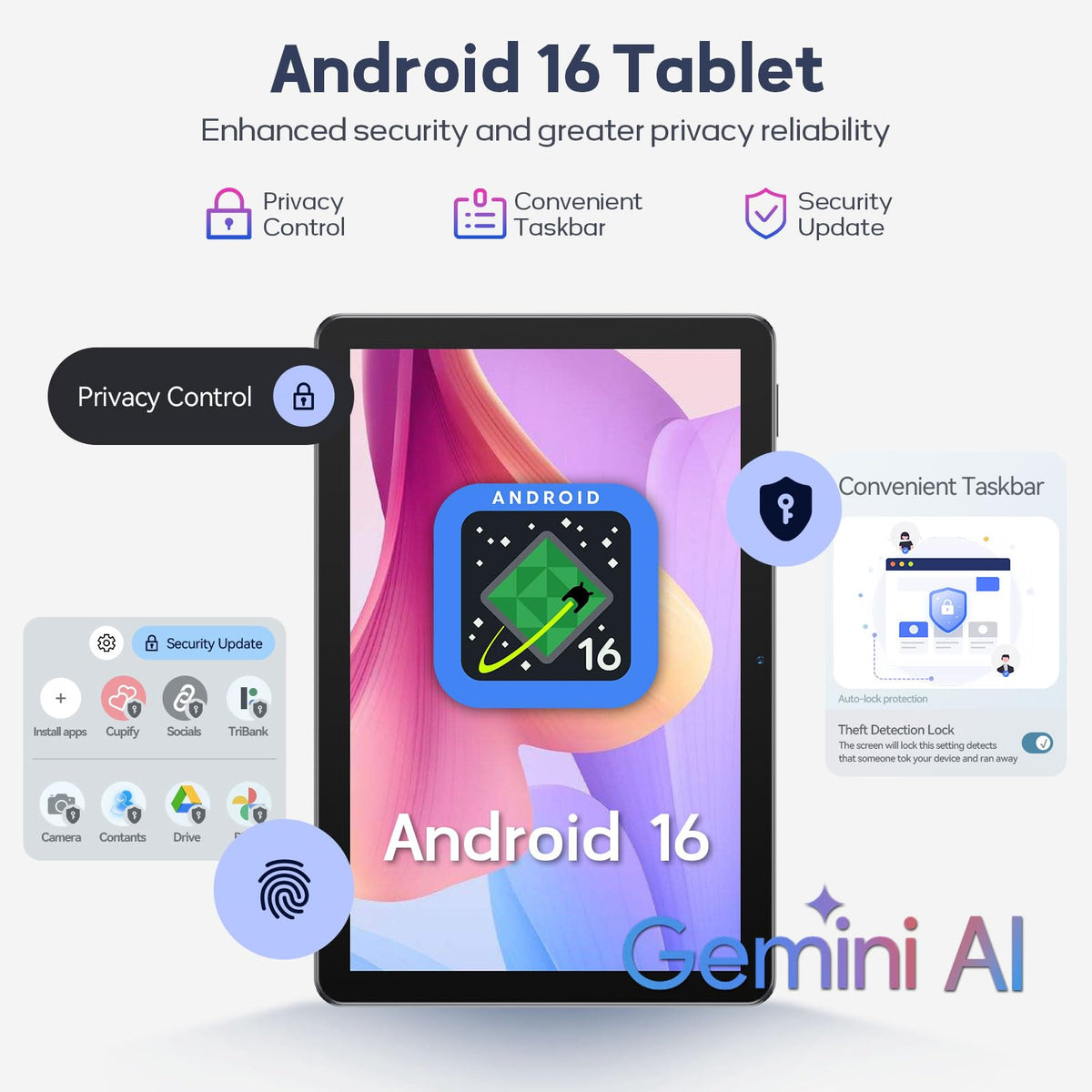 10 Inch Android Tablet with Keyboard 128GB R28618