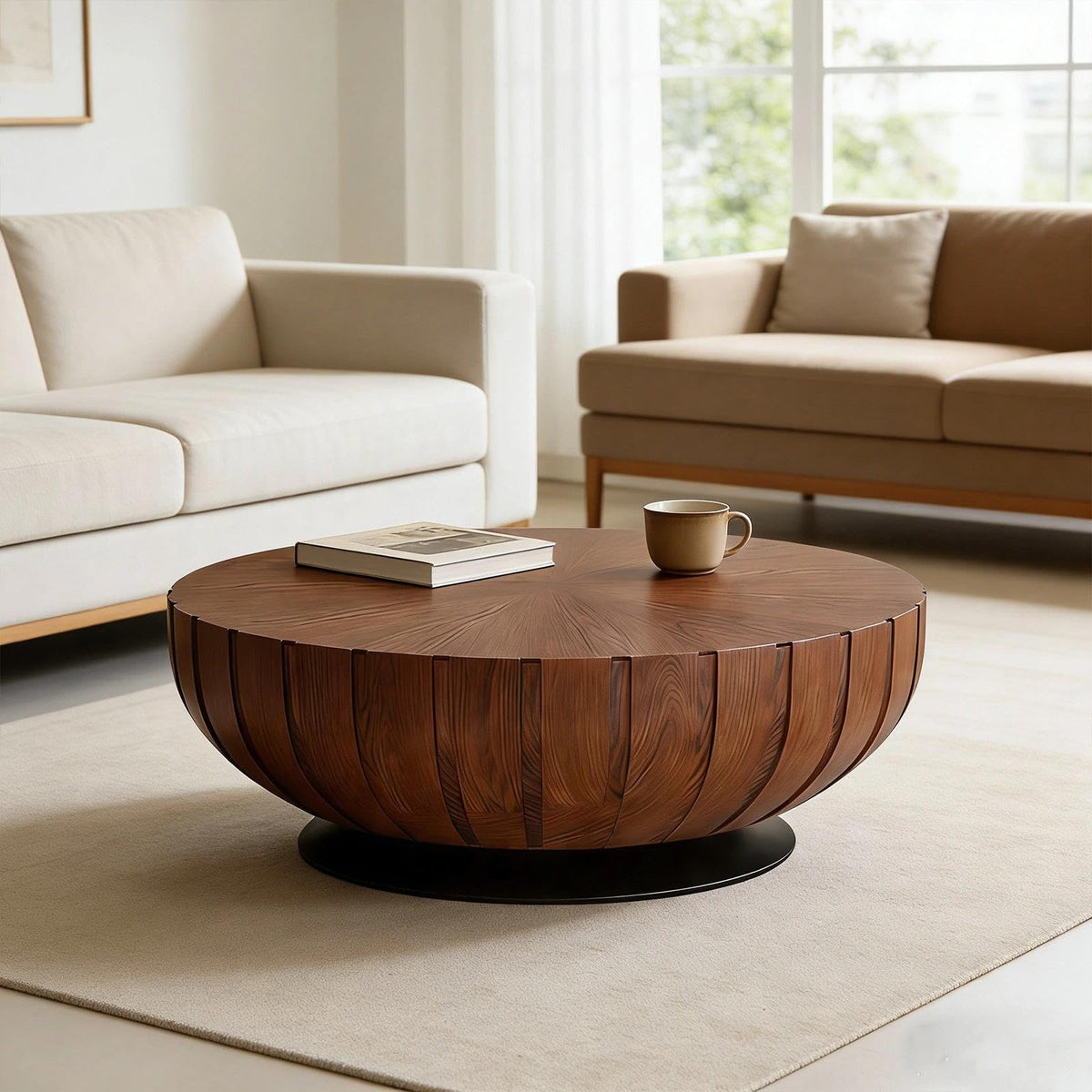 Mid-Century Round Coffee Table S524